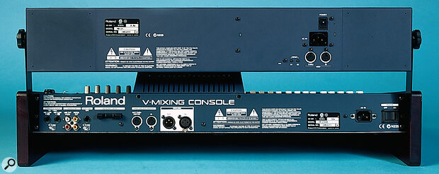 The VMC7200 control surface is equipped with stereo analogue inputs plus two S/PDIF and one analogue stereo output. Communication with the optional meterbridge is via MIDI.